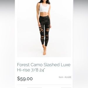 ZYIA ripped leggings